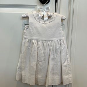 Ralph Lauren White Cotton Dress & Bloomers Size 9months